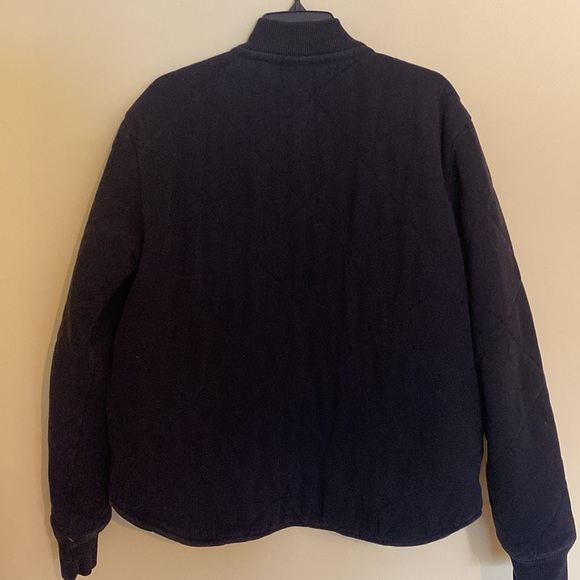 LAST MARKDOWN!! American Eagle Black Quilted Jacket with Orange Lining - Sz M - Picture 5 of 13